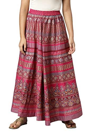 aurelia printed strechable skirt for women | ankle length skirt for women