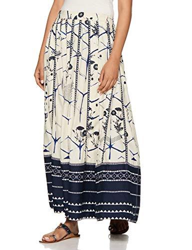 w for woman women's maxi skirt (17au55290-50111_white_wl_white_l)