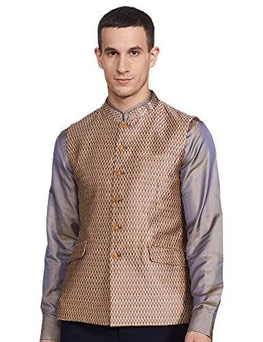 raymond men's full sleeve contemporary fit medium brown formal jacket (rpji00118-o3 104)