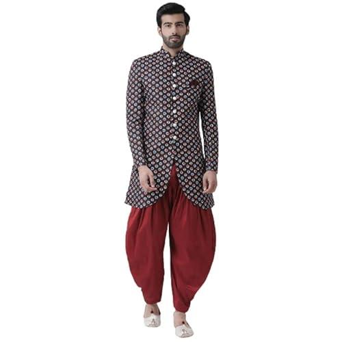 hangup men sherwani indo, color multicolor, size 46 (s73indo112) multicolour