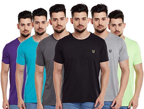 vimal jonney men's slim fit t-shirt (pack of 6) (t_pur_fe_an_blk_me_gr_06-xl_multicolored_x-large)