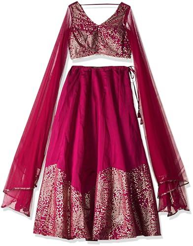 indya women's chanderi lehenga sets (rgc00020_red_xl)