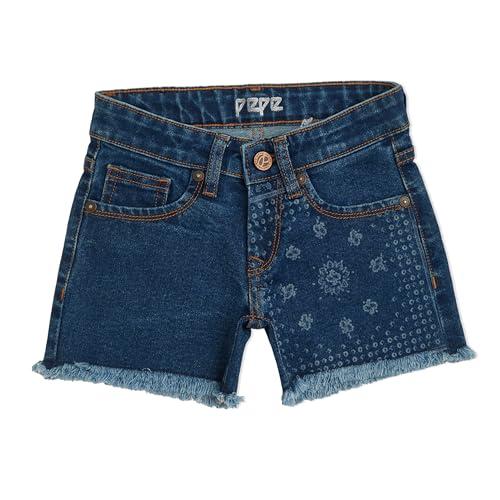 pepe jeans girl's chino shorts (pg800843j67_mid wash