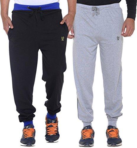 vimal jonney men's regular fit trackpant (pack of 2) (combo_d9b.turqd8m-l_multicolored_large)