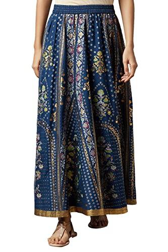 aurelia printed strechable skirt for women | ankle length skirt for women