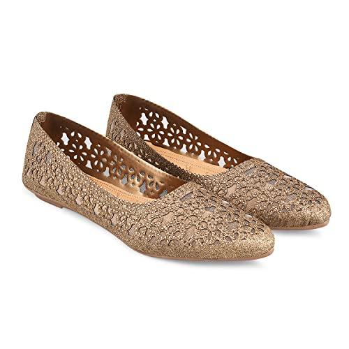 jm looks women's copper bellies: attractive stylish and comfortable footwear