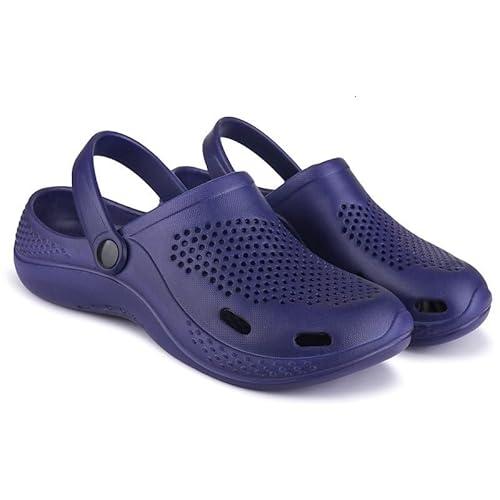 bersache extra soft classic casual with regular wear with ultra soft & flexibility technology clog for men's- blue