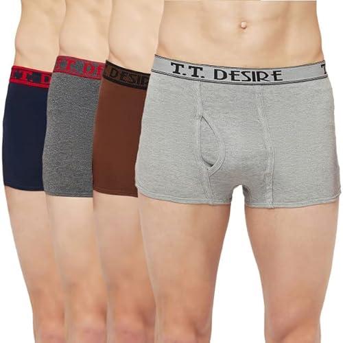 t.t. mens desire fashion top elastic trunk pack of 4 anthra::grey::brown::navy