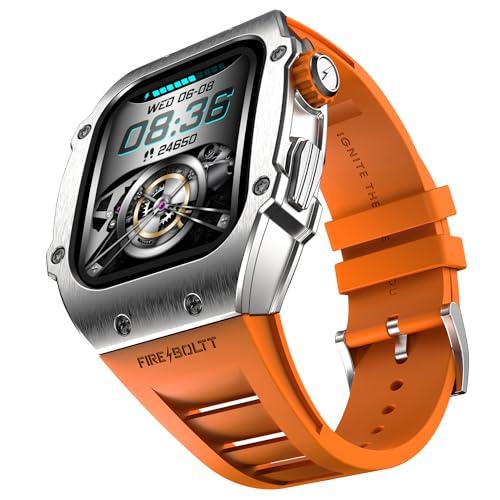 fire-boltt asphalt newly launched racing edition smart watch 1.91” full touch screen, bluetooth calling, health suite, 123 sports modes, 400 mah battery (orange)