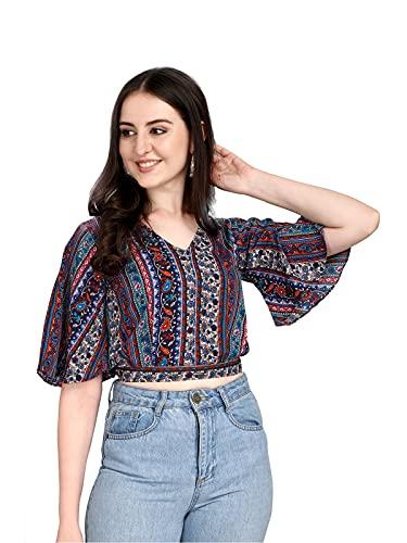 selvia women's regular fit crop top(215tkn113-m_multi)