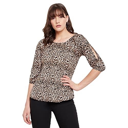 duke stardust women scoop neck black color top