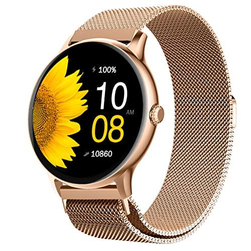 fire-boltt phoenix ultra luxury stainless steel, bluetooth calling smartwatch, ai voice assistant, metal body with 120+ sports modes, spo2, heart rate monitoring (gold)