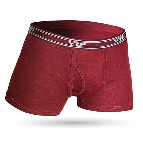 vip men's cotton ultima plain trunks [pack of 5, 80 cm] colors & prints may vary assorted