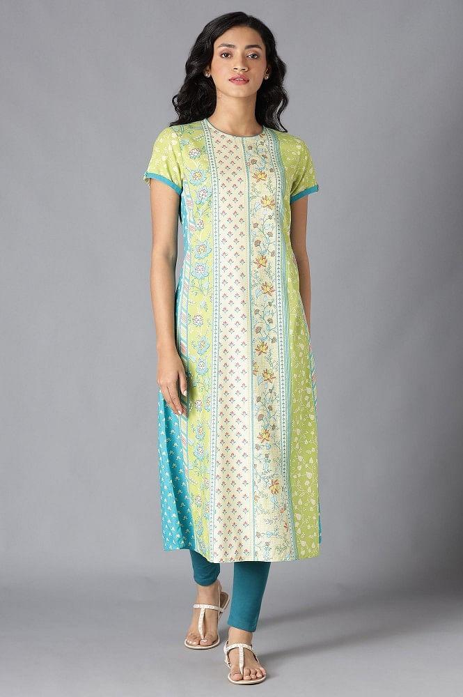 multi cotton printed kurta