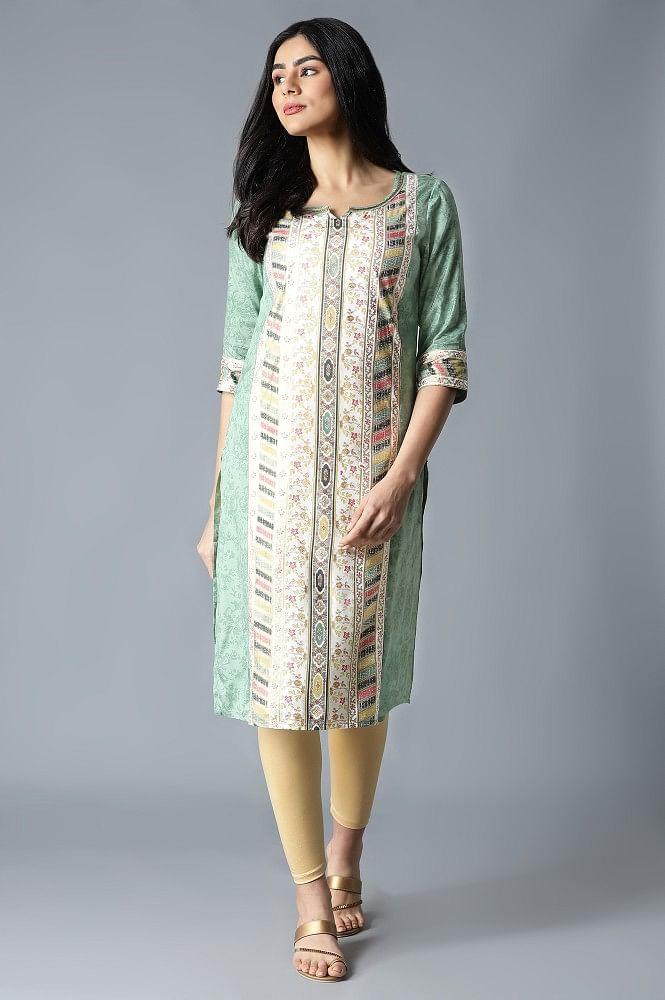 white festive ethnic liva kurta