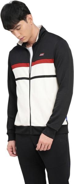 men striped casual jacket