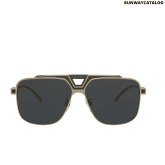 dolce & gabbana square sunglass black & gold