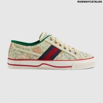 gucci tennis 1977 liberty london sneaker