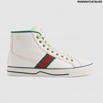 gucci men’s tennis high top sneaker