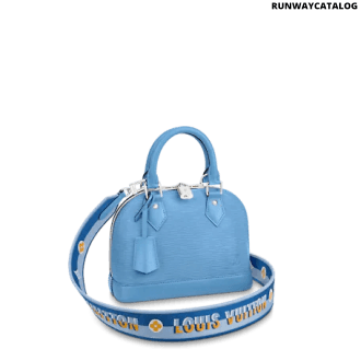 louis vuitton alma bb bag in bleuet blue