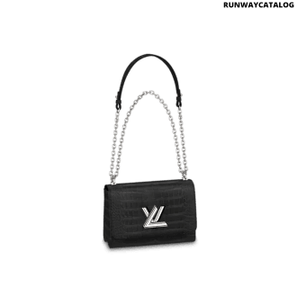 louis vuitton twist mm bag in matte black