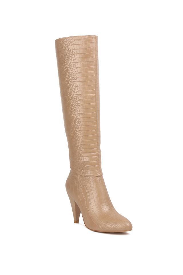 pu zipper womens boots