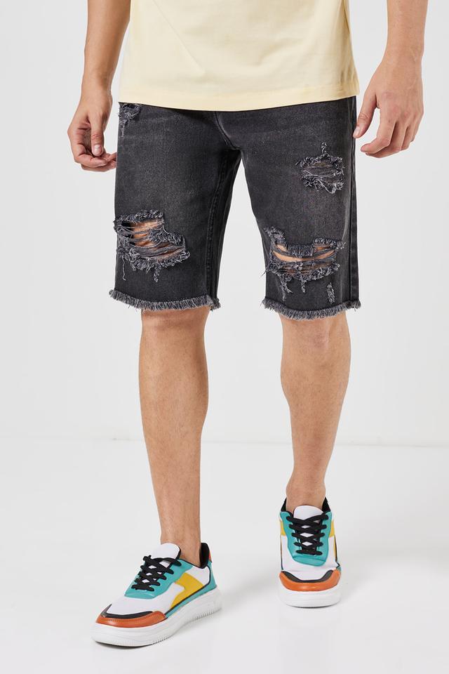 solid blended slim fit mens shorts