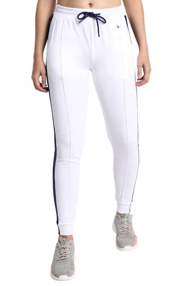 printed cotton regular fit womens track pants