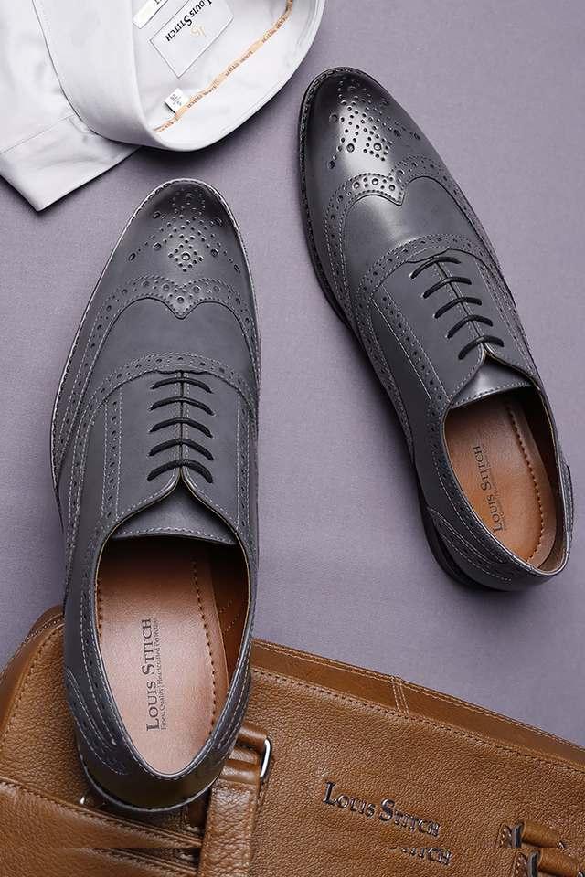 pu lace up mens formal wear brogue shoes