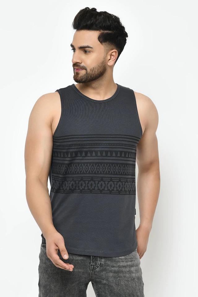 printed cotton mens vest