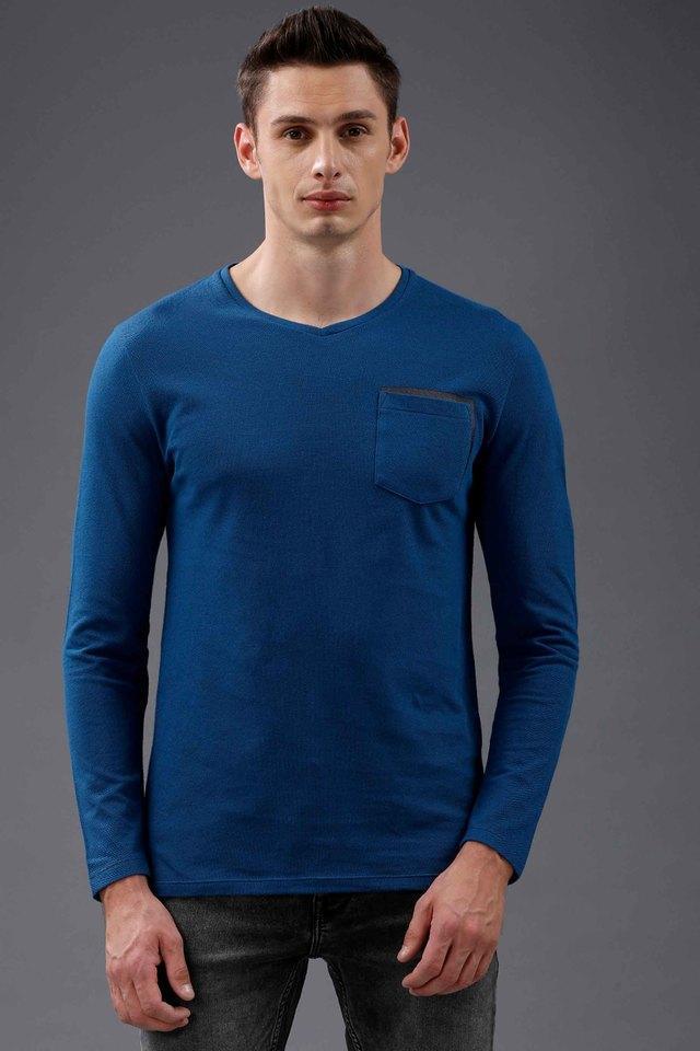 solid cotton regular mens t-shirt