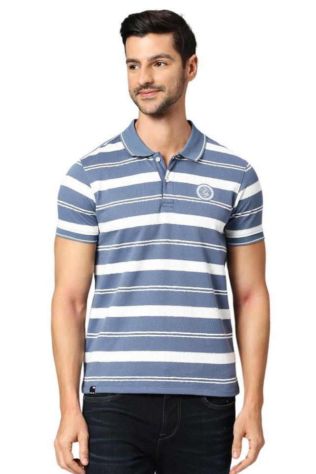 printed cotton polo mens t-shirt