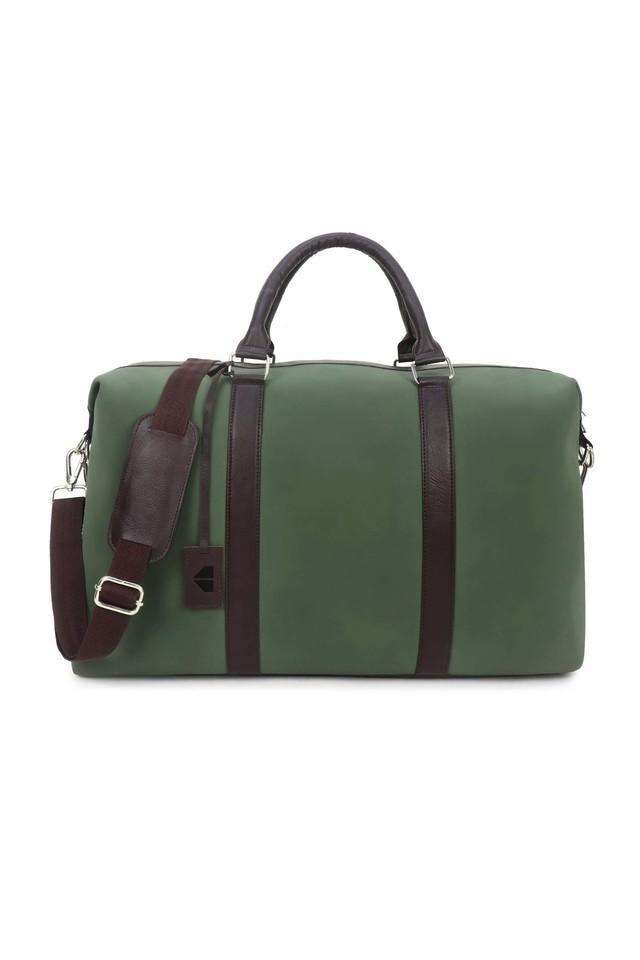 elite-ii faux leather zipper closure unisex duffle bag