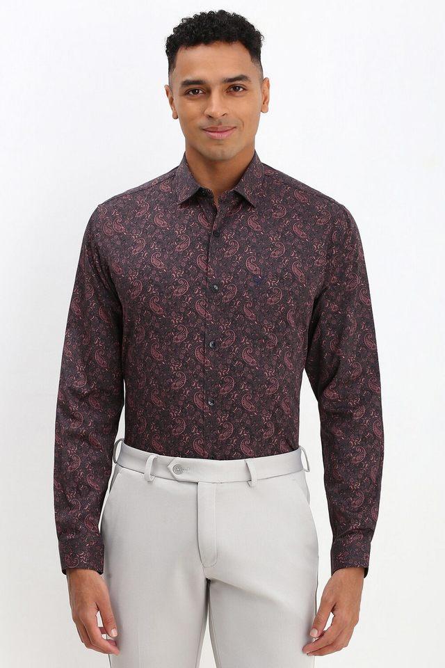 printed cotton regular fit mens formal wear shirt