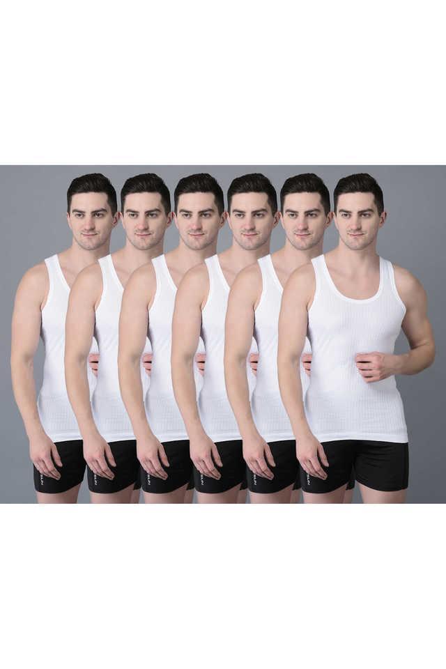 mens pack of 6 cotton vest