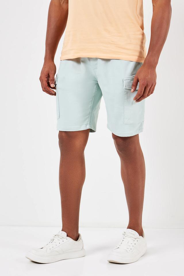 solid blended slim fit mens shorts