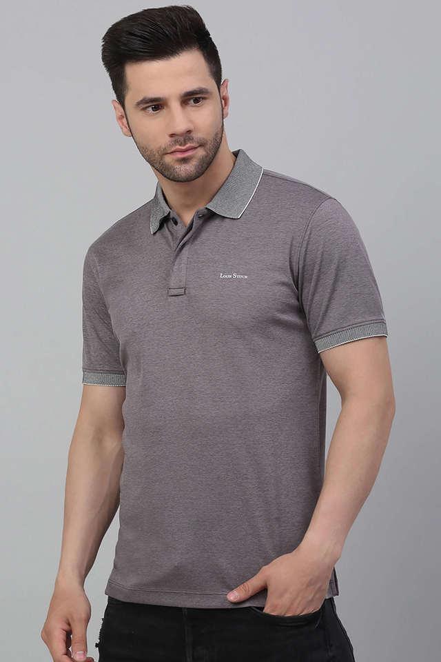 solid cotton polo mens t-shirt