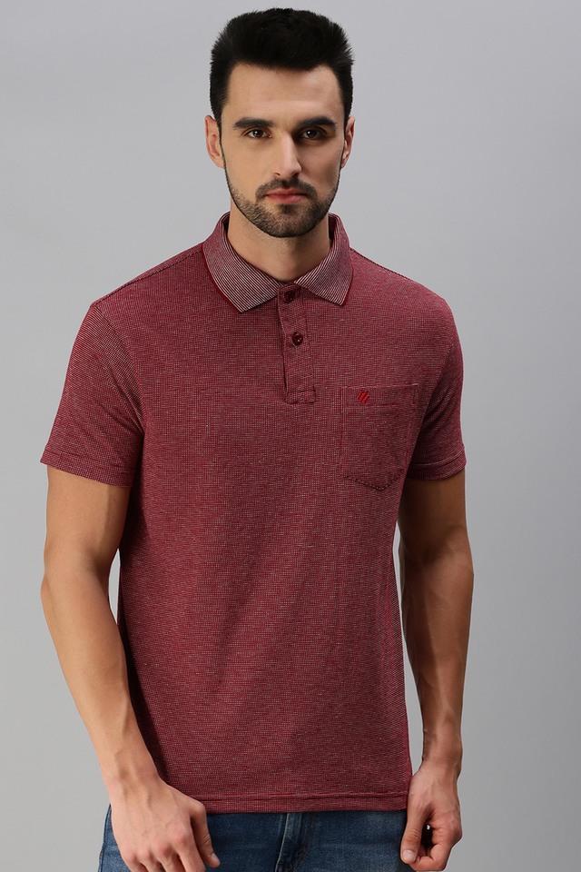 solid cotton blend regular fit mens t-shirt