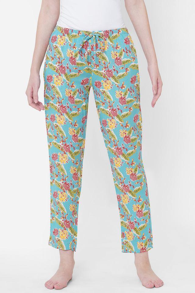 floral printed womens lounge pants