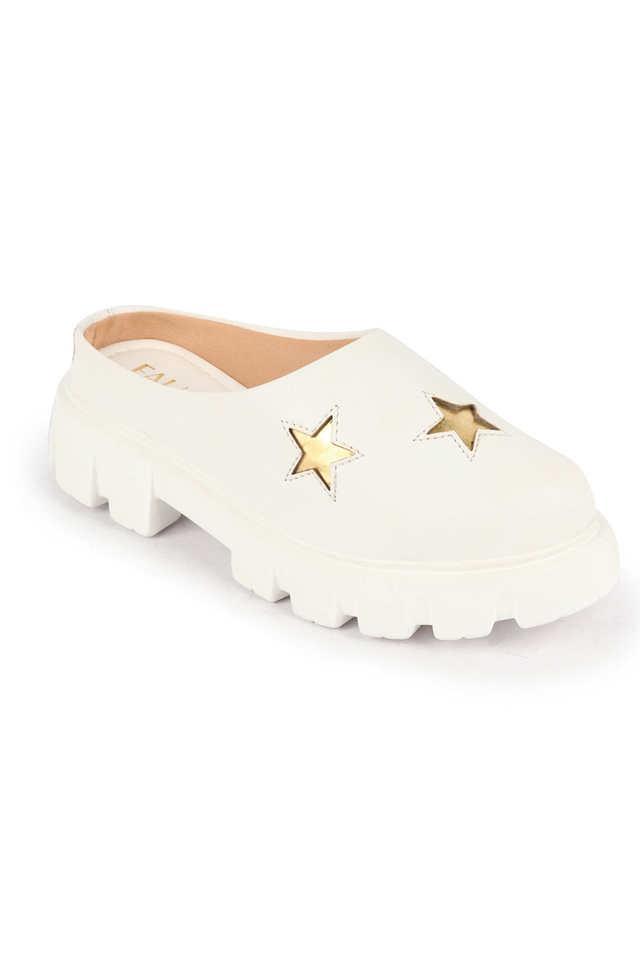 pu low tops slip-on womens slippers