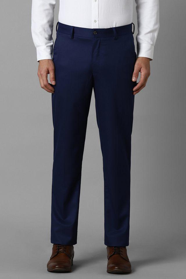 textured polyester slim fit mens formal trousers