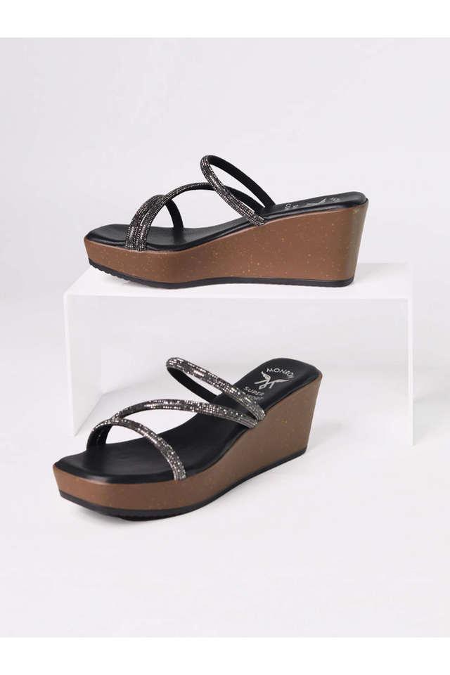 pu slip-on casual women sandals