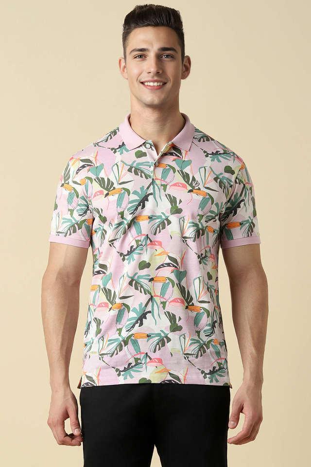 printed cotton polo mens t-shirt