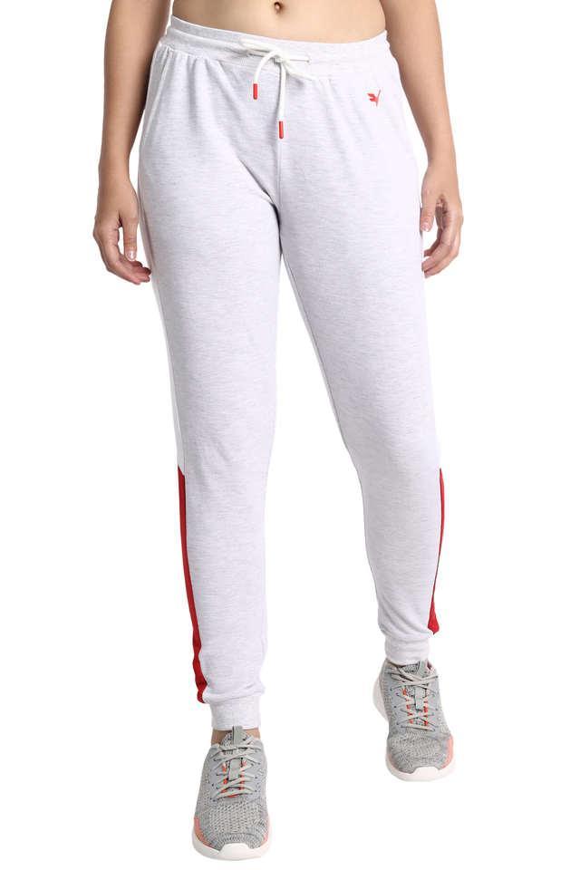 printed cotton regular fit womens track pants