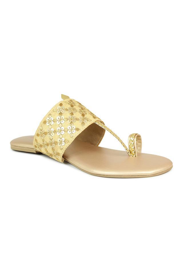 synthetic slip-on womens party wear sandals