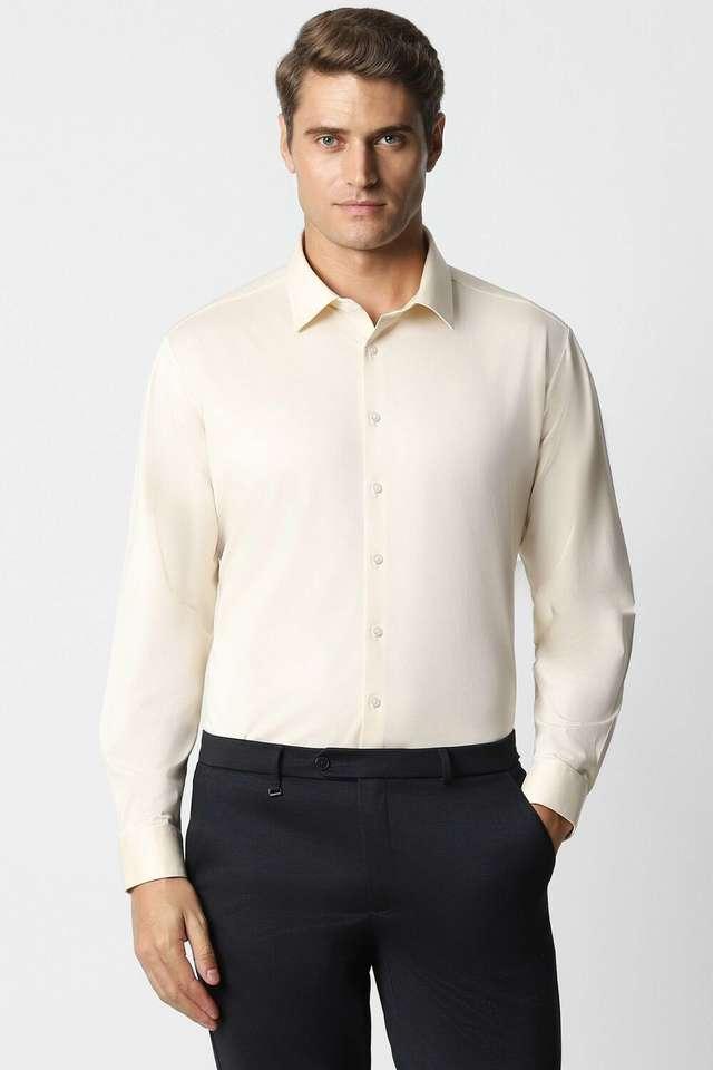 jacquard cotton slim fit mens formal wear shirt