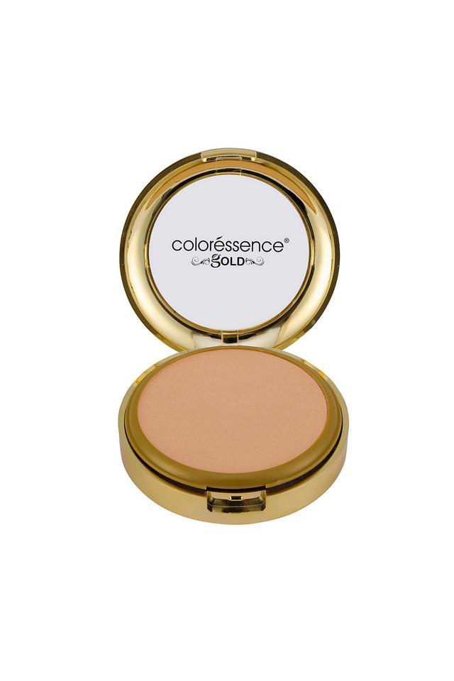 glitterati compact powder gold range oil free matte finish face satin formula, honey matte