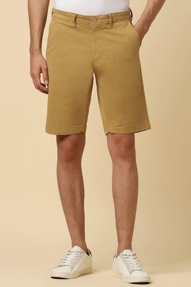 solid blended super slim fit mens shorts