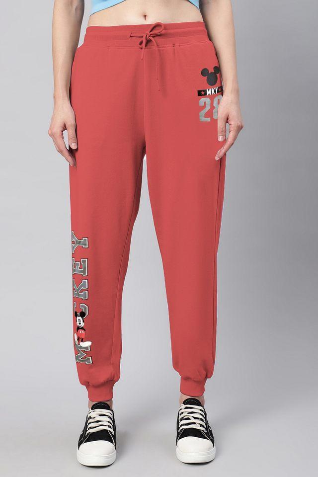 graphic print cotton womens joggers