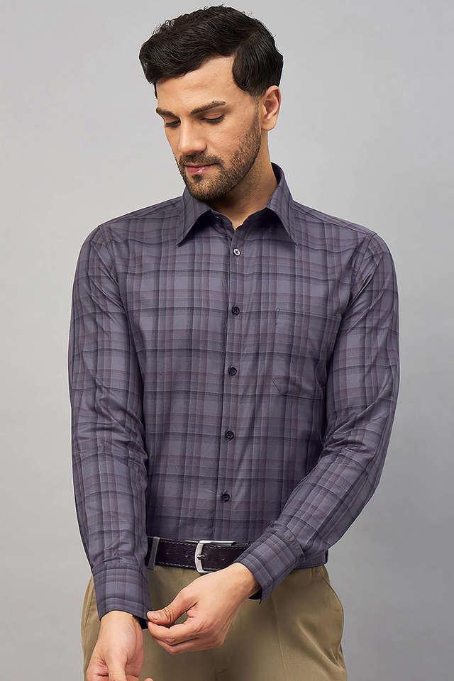 checks cotton mens formal wear shirt